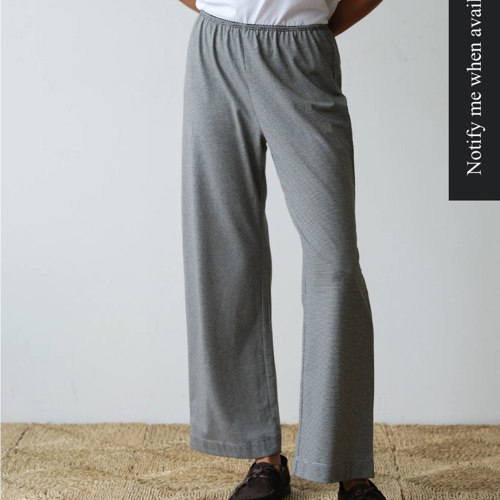 DONNI Jersey crop striped pants